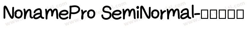 NonamePro SemiNormal字体转换